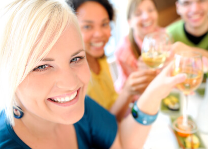 Drinking wine increases your risk of staining and yellow teeth