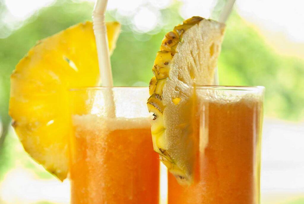 Summer party drinks and fruit juice